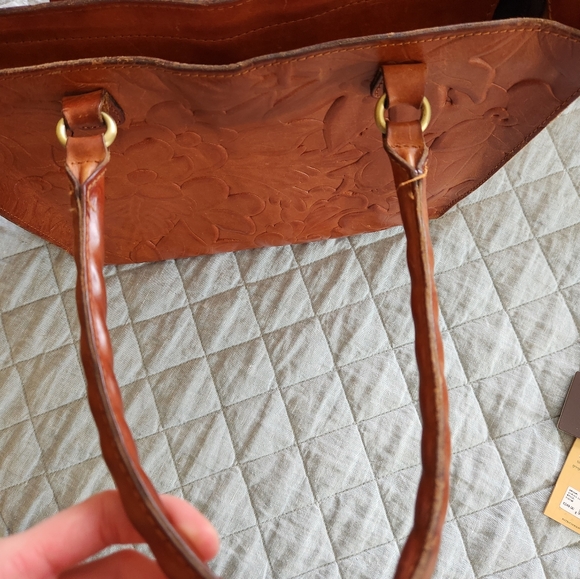 Patricia Nash Zancona Leather Tote, Excellent condition! - Picture 11 of 16